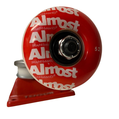 Almost Repeat Truck And Wheel Combo Raw/Red 5.25