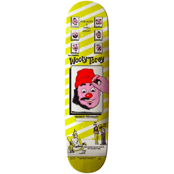Torey Pudwill Wooly Yellow 8.25" Skateboard Deck