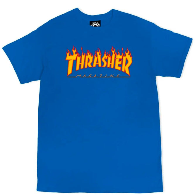 Flame Logo T-Shirt Royal Blue
