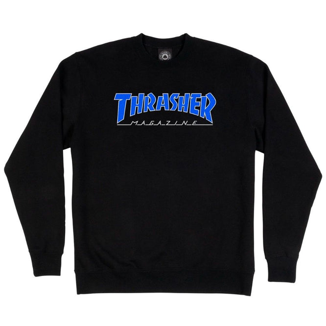 Outlined Crewneck Black/Blue