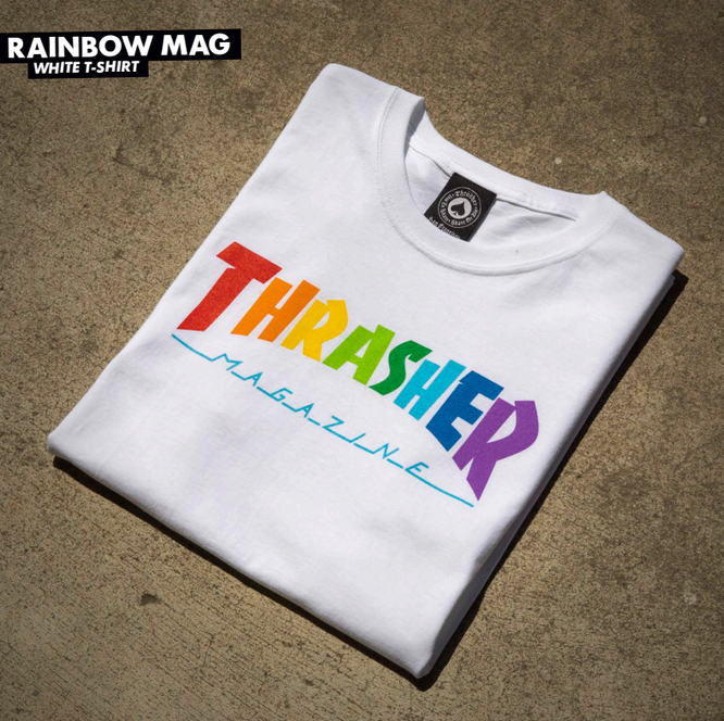 T-shirt Rainbow Mag blanc