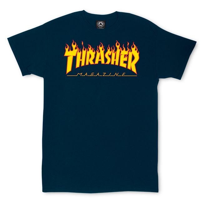 Flame Logo T-shirt Navy