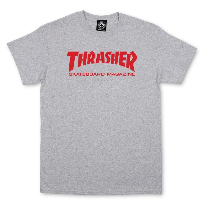 Skate Mag T-shirt Grey/ Red