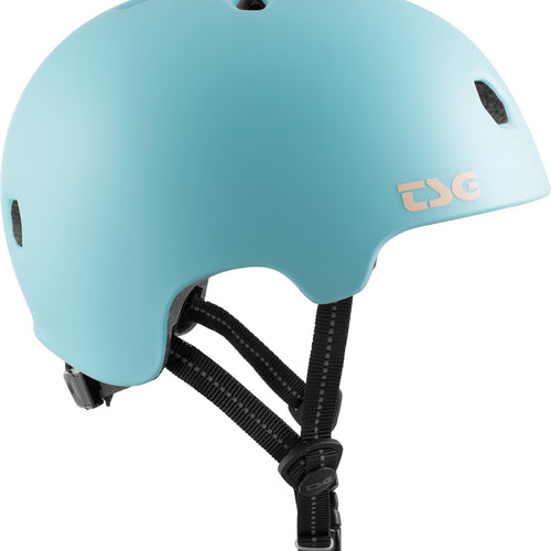 Meta Solid Color Satin Blue Tint Helm