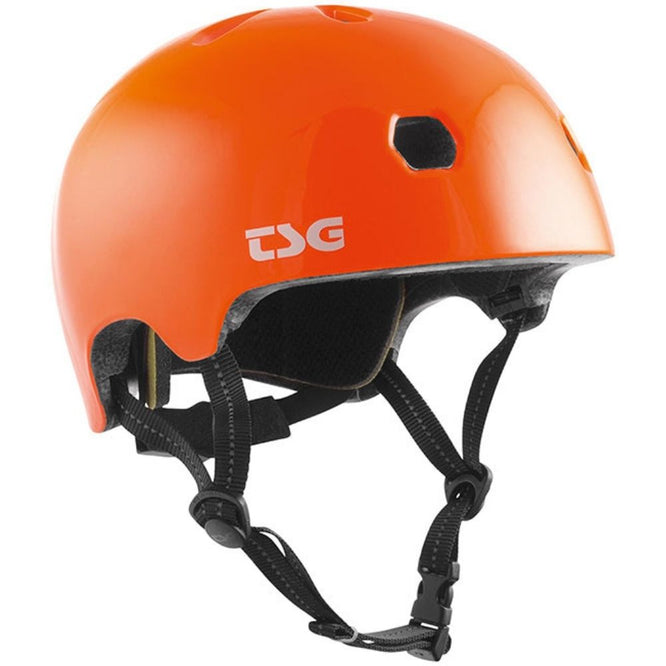 Casque Meta Solid Color Gloss Orange