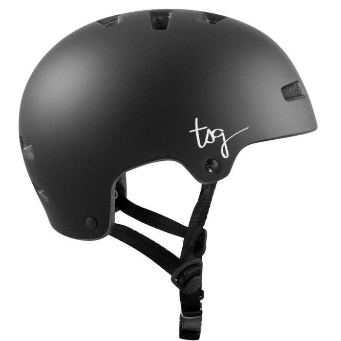 Womens Ivy Solid Color Satin Black Helm