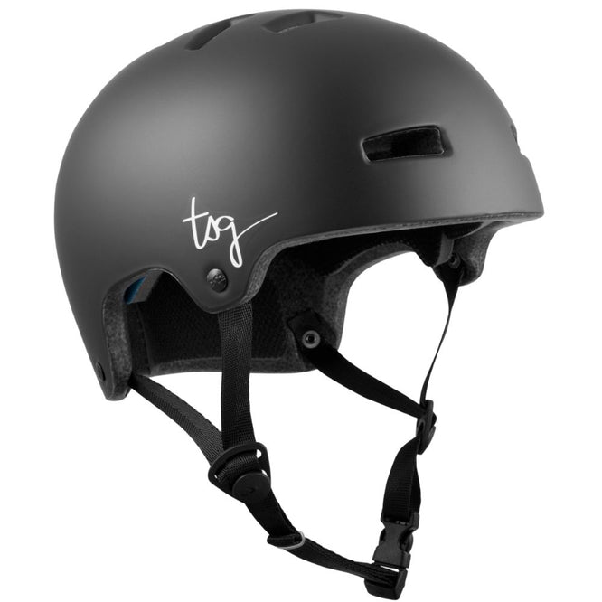 Womens Ivy Solid Color Satin Black Helmet