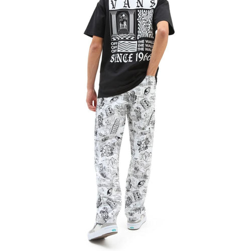 Kevin Peraza Range Loose Tapered Pants White/Black
