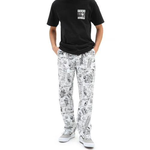 Kevin Peraza Range Loose Tapered Pants White/Black