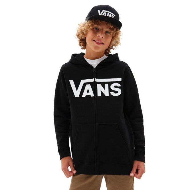 Kids Classic Zip Hoody Black White