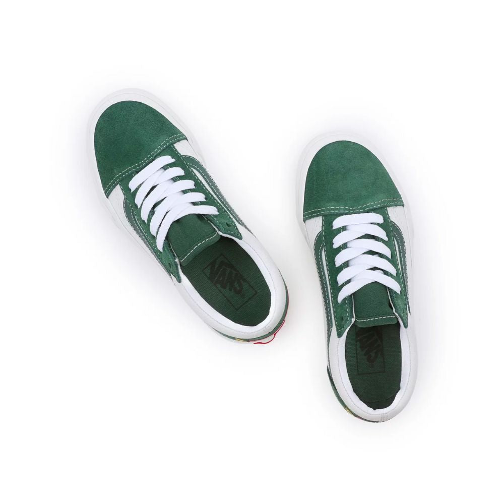 seinpaal onregelmatig Matroos Kids Old Skool Since 1966 White/Green – Stoked Boardshop