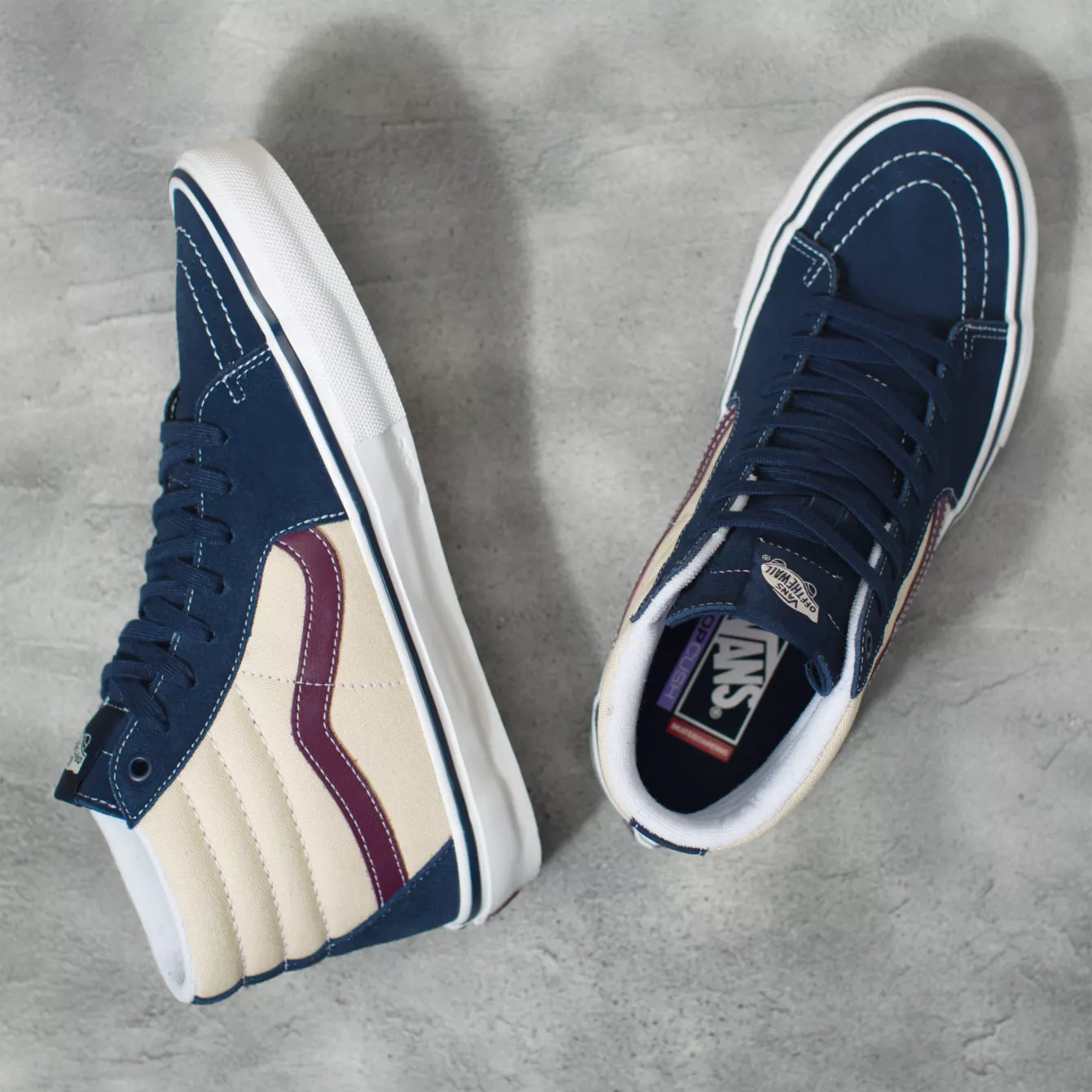 Skate Sk8 Hi Dress Blues Turtledove Stoked Boardshop