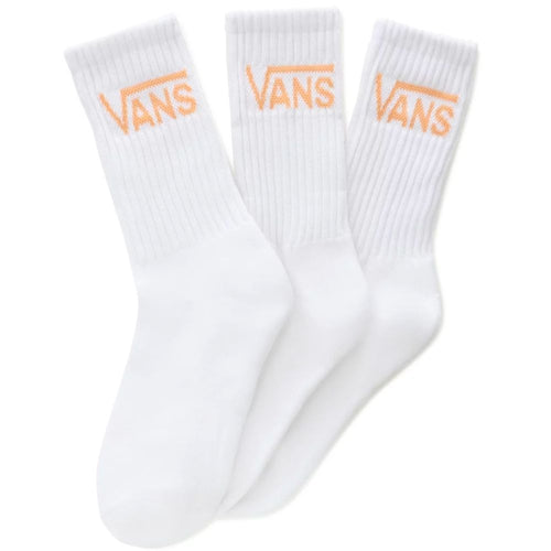 Womens Classic Crew Socks White/Coral Sands