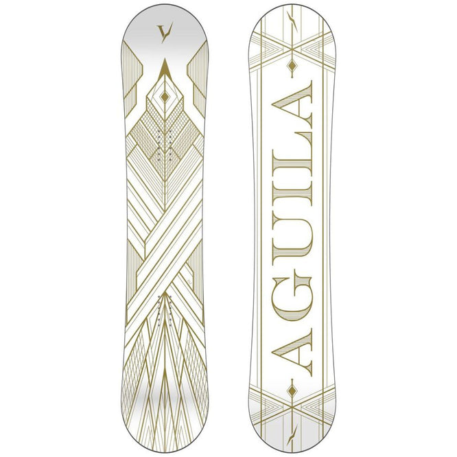 DJ Aguila White Art Deco 155 2023 Snowboard
