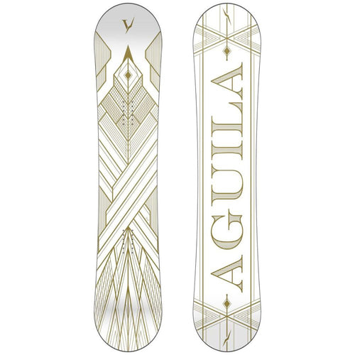 DJ Aguila White Art Deco 157 2023 Snowboard