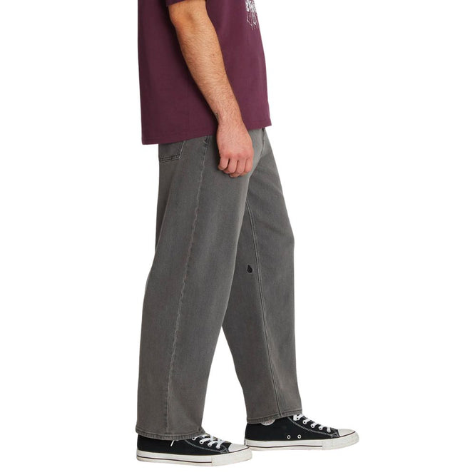 Billow Tapered Denim Pants Black Ozone