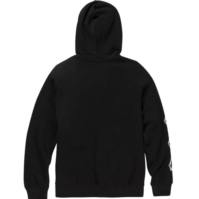 Kids Iconic Stone Zip Hoodie Black